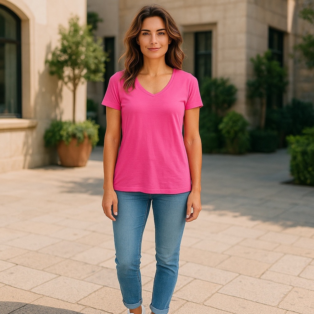 Sundry neon pink tee